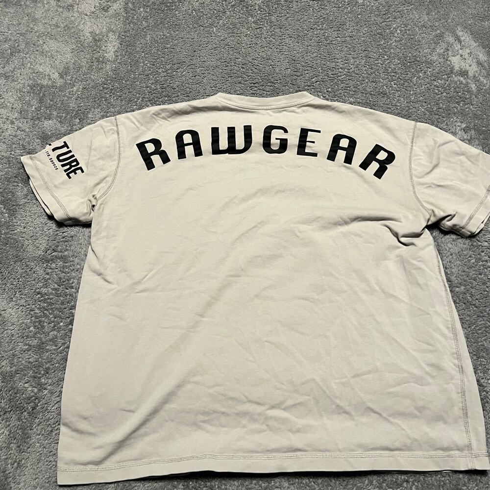 Rawgear Shirt Mens Large Original Oversized T-Shirt- Gray Graphic